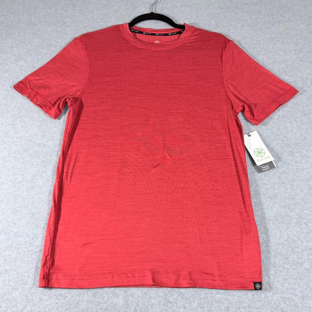 Gaiam Men’s Molten Lava Heather Performance Tee | Small | NWT